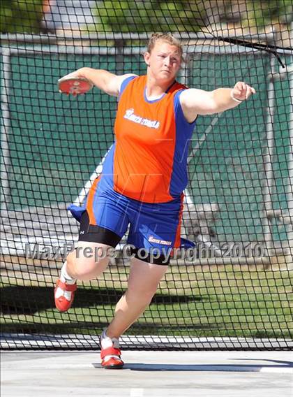 Thumbnail 1 in CIF State Championships (Prelims - Girls Discus)  photogallery.