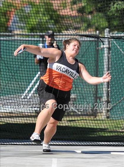 Thumbnail 3 in CIF State Championships (Prelims - Girls Discus)  photogallery.