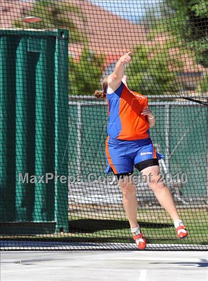 Thumbnail 2 in CIF State Championships (Prelims - Girls Discus)  photogallery.