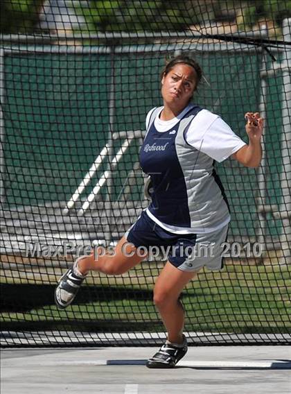 Thumbnail 3 in CIF State Championships (Prelims - Girls Discus)  photogallery.