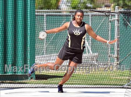 Thumbnail 2 in CIF State Championships (Prelims - Girls Discus)  photogallery.