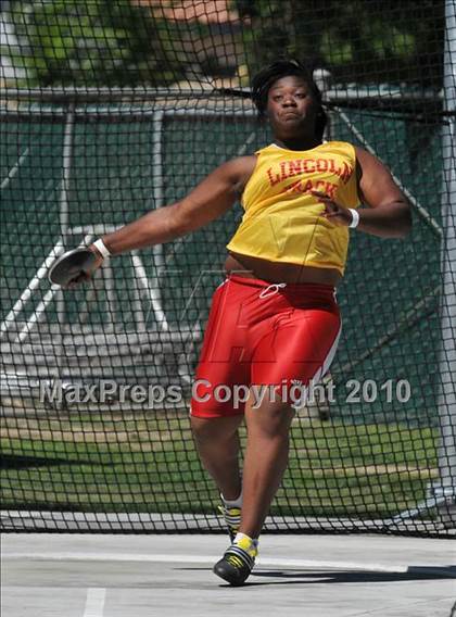 Thumbnail 3 in CIF State Championships (Prelims - Girls Discus)  photogallery.