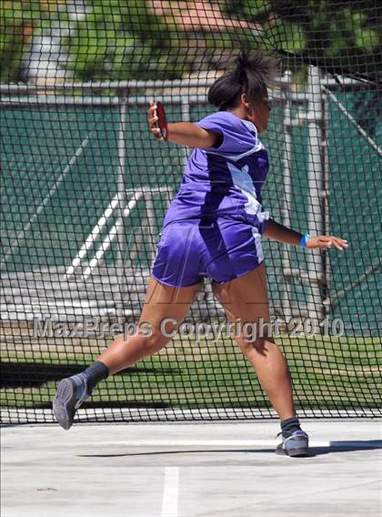 Thumbnail 2 in CIF State Championships (Prelims - Girls Discus)  photogallery.