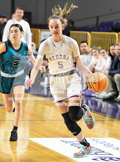 Thumbnail 3 in St. John Paul II Catholic @ Red Rock (AIA 2A Semifinal)  photogallery.