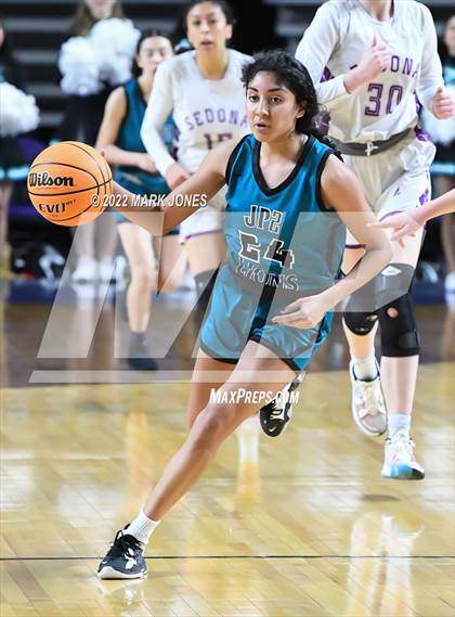 Thumbnail 2 in St. John Paul II Catholic @ Red Rock (AIA 2A Semifinal)  photogallery.