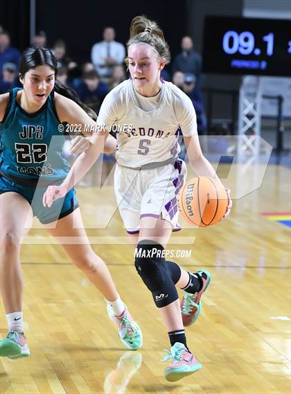 Thumbnail 2 in St. John Paul II Catholic @ Red Rock (AIA 2A Semifinal)  photogallery.
