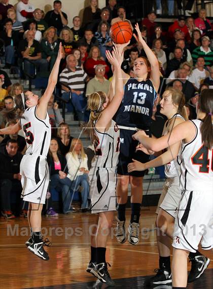 Thumbnail 2 in Port Allegany vs. Penns Manor (PIAA  A State Playoff First Round)  photogallery.