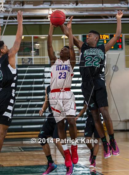 Thumbnail 1 in T.C. Williams vs. Kecoughtan (George Long Holiday Hoops Tournament) photogallery.