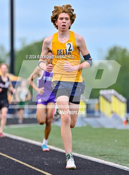 Thumbnail 1 in IHSAA Delta Sectionals (3200 Meter)  photogallery.