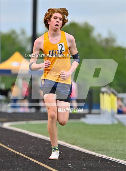 Thumbnail 2 in IHSAA Delta Sectionals (3200 Meter)  photogallery.