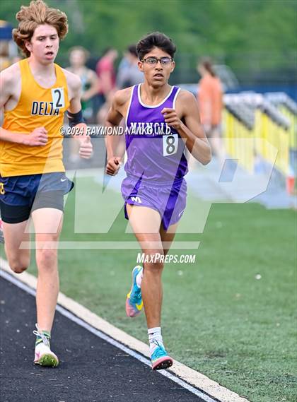 Thumbnail 1 in IHSAA Delta Sectionals (3200 Meter)  photogallery.