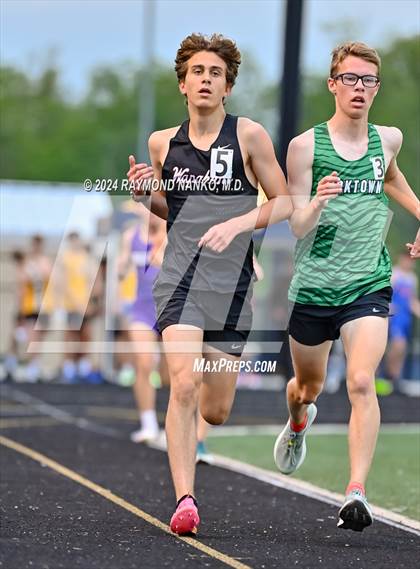 Thumbnail 2 in IHSAA Delta Sectionals (3200 Meter)  photogallery.