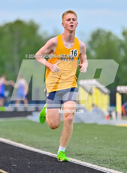 Thumbnail 3 in IHSAA Delta Sectionals (3200 Meter)  photogallery.
