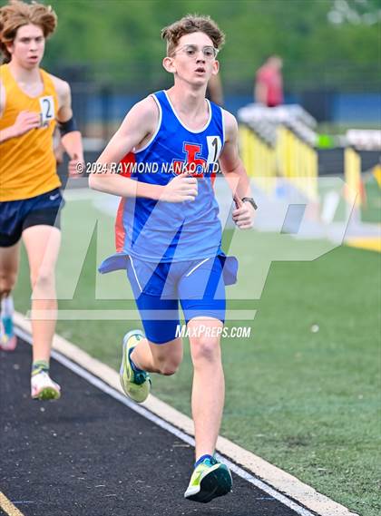 Thumbnail 2 in IHSAA Delta Sectionals (3200 Meter)  photogallery.
