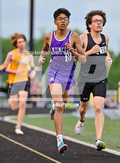 Thumbnail 3 in IHSAA Delta Sectionals (3200 Meter)  photogallery.