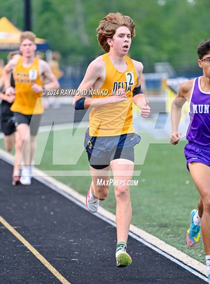 Thumbnail 2 in IHSAA Delta Sectionals (3200 Meter)  photogallery.