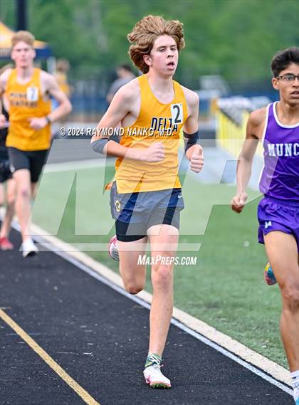 Thumbnail 3 in IHSAA Delta Sectionals (3200 Meter)  photogallery.