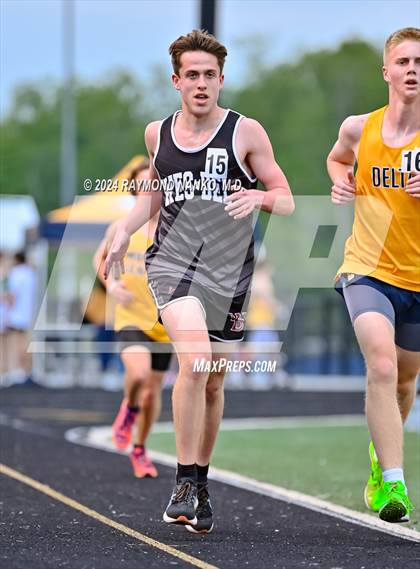 Thumbnail 2 in IHSAA Delta Sectionals (3200 Meter)  photogallery.
