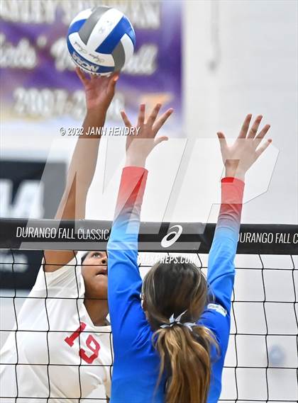 Thumbnail 3 in Cathedral Catholic vs. Marymount (Durango Fall Classic) photogallery.