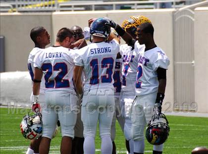 Thumbnail 2 in Michigan HS Football Coaches Association All-Star Game photogallery.