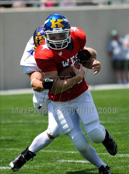Thumbnail 2 in Michigan HS Football Coaches Association All-Star Game photogallery.
