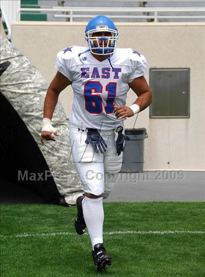 Thumbnail 2 in Michigan HS Football Coaches Association All-Star Game photogallery.