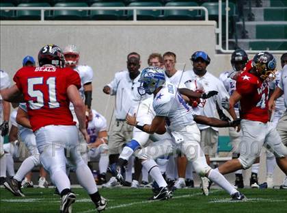 Thumbnail 3 in Michigan HS Football Coaches Association All-Star Game photogallery.