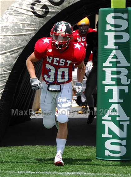 Thumbnail 1 in Michigan HS Football Coaches Association All-Star Game photogallery.