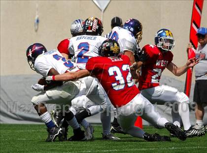 Thumbnail 2 in Michigan HS Football Coaches Association All-Star Game photogallery.