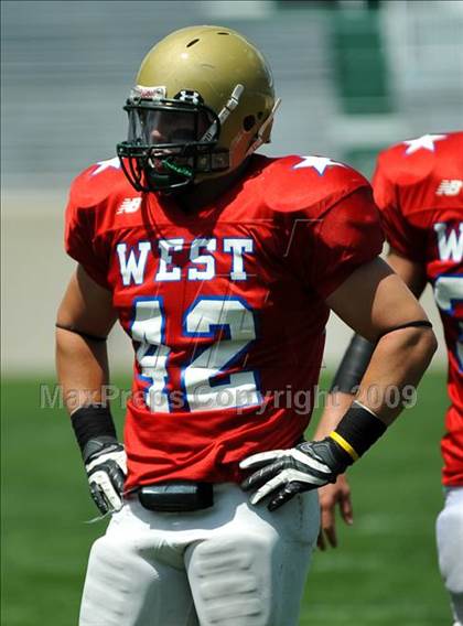Thumbnail 2 in Michigan HS Football Coaches Association All-Star Game photogallery.