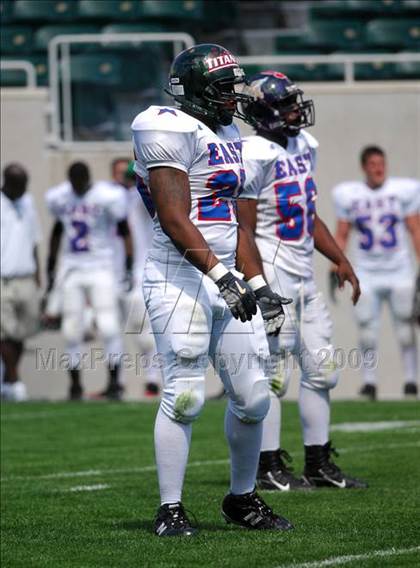 Thumbnail 3 in Michigan HS Football Coaches Association All-Star Game photogallery.