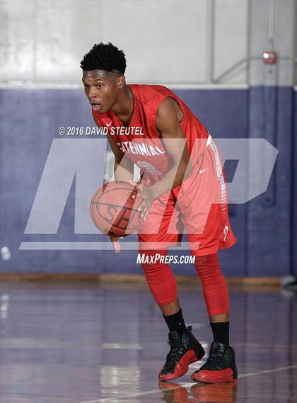 Thumbnail 2 in Centennial vs. Strake Jesuit (St. Hope Elite Classic) photogallery.