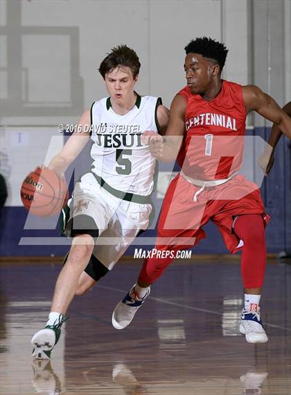 Thumbnail 1 in Centennial vs. Strake Jesuit (St. Hope Elite Classic) photogallery.
