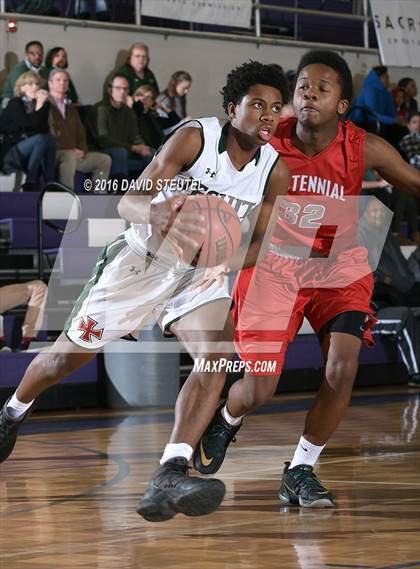 Thumbnail 1 in Centennial vs. Strake Jesuit (St. Hope Elite Classic) photogallery.