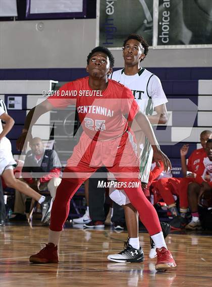 Thumbnail 2 in Centennial vs. Strake Jesuit (St. Hope Elite Classic) photogallery.