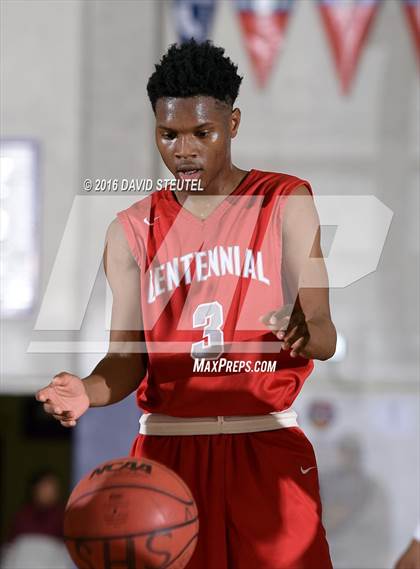 Thumbnail 2 in Centennial vs. Strake Jesuit (St. Hope Elite Classic) photogallery.