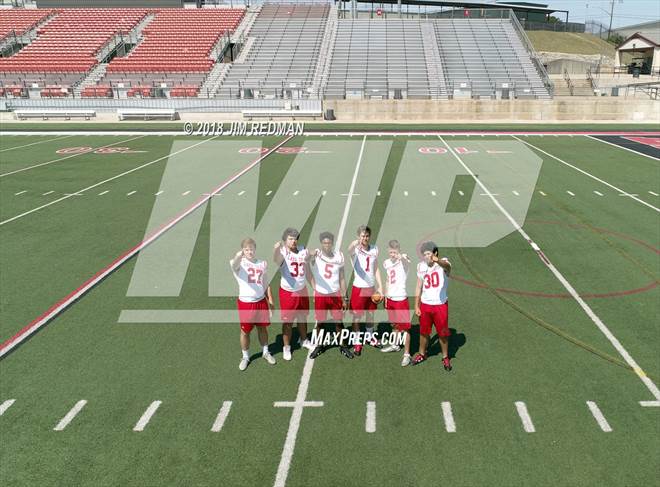 #5 Garrett Wilson, #1 Hudson Card, #30 Marico Trevino, #33 Kaleb Wenson, #2 Kyle Eaves, #27 Matthew