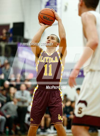 Thumbnail 1 in Loyola Academy vs Schaumburg (IHSA 4A Sectional Semifinal) photogallery.