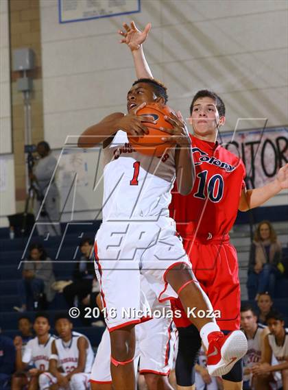 Thumbnail 3 in Crossroads vs. Colony (MLK Day Showdown) photogallery.