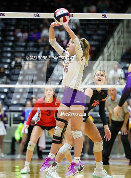 Thumbnail 2 in Liberty Hill vs. Lovejoy (UIL 5A Volleyball Final) photogallery.