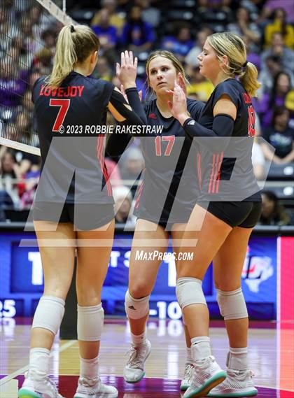 Thumbnail 2 in Liberty Hill vs. Lovejoy (UIL 5A Volleyball Final) photogallery.