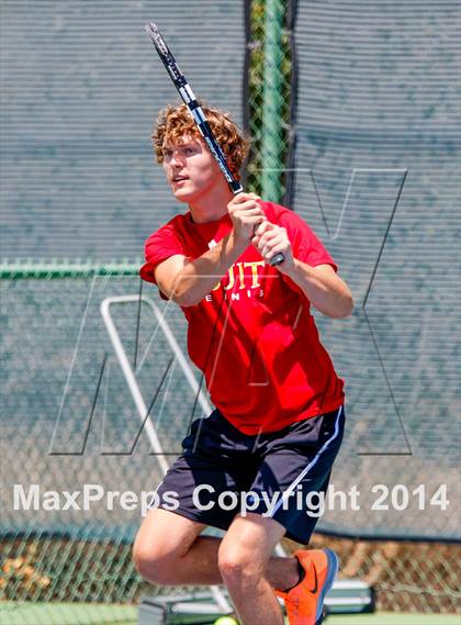 Thumbnail 3 in Jesuit v Miramonte (CIF NorCal Regional Team Tennis Championships) photogallery.