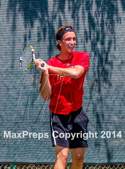 Thumbnail 2 in Jesuit v Miramonte (CIF NorCal Regional Team Tennis Championships) photogallery.