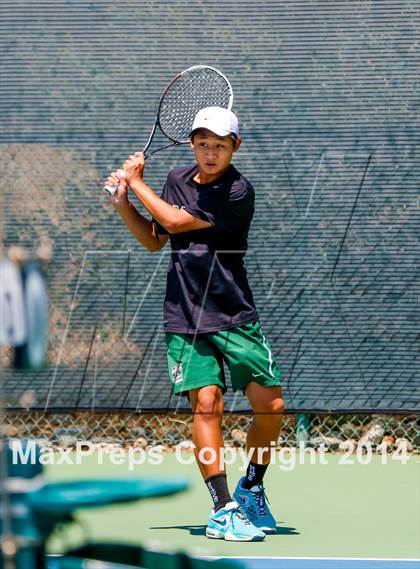 Thumbnail 3 in Jesuit v Miramonte (CIF NorCal Regional Team Tennis Championships) photogallery.