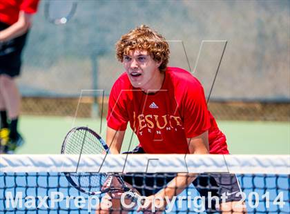 Thumbnail 2 in Jesuit v Miramonte (CIF NorCal Regional Team Tennis Championships) photogallery.