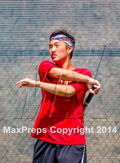 Thumbnail 2 in Jesuit v Miramonte (CIF NorCal Regional Team Tennis Championships) photogallery.