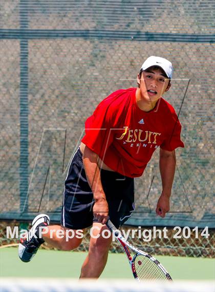 Thumbnail 3 in Jesuit v Miramonte (CIF NorCal Regional Team Tennis Championships) photogallery.