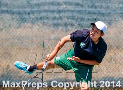 Thumbnail 2 in Jesuit v Miramonte (CIF NorCal Regional Team Tennis Championships) photogallery.