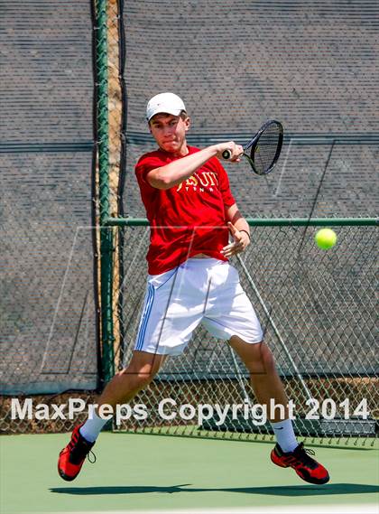 Thumbnail 1 in Jesuit v Miramonte (CIF NorCal Regional Team Tennis Championships) photogallery.