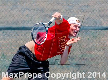 Thumbnail 3 in Jesuit v Miramonte (CIF NorCal Regional Team Tennis Championships) photogallery.